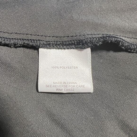 Modcloth Shirt Womens Medium Black Wrap Blouse Satin Sleeveless True Wrap Casual - Picture 6 of 7